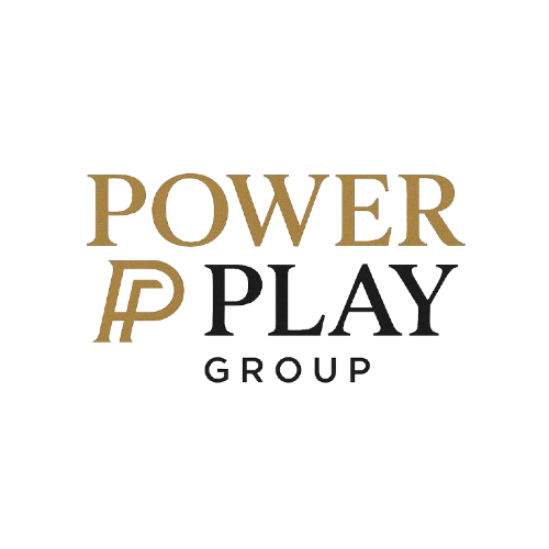 לוגו PowerPlay - ייעוץ לספורטאים ישראלים לקולג'ים בארה"ב